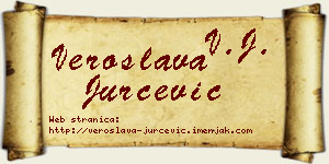 Veroslava Jurčević vizit kartica